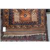 Image 2 : Wool are carpet with triple medallion, terracotta background and highlights of blue, orange, taupe e