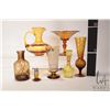 Image 2 : Selection of vintage and collectible glass including gold 5 1/4" overlay comport, Mary Gregory glass
