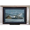 Image 1 : Framed limited edition print depicting Lake Louise Train Station, silver ink signed by artist Max Ja