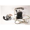 Image 1 : K.T.A.S.Ericsson Model AC 400 antique hand crank magneto desk telephone plus a Western Electric wall