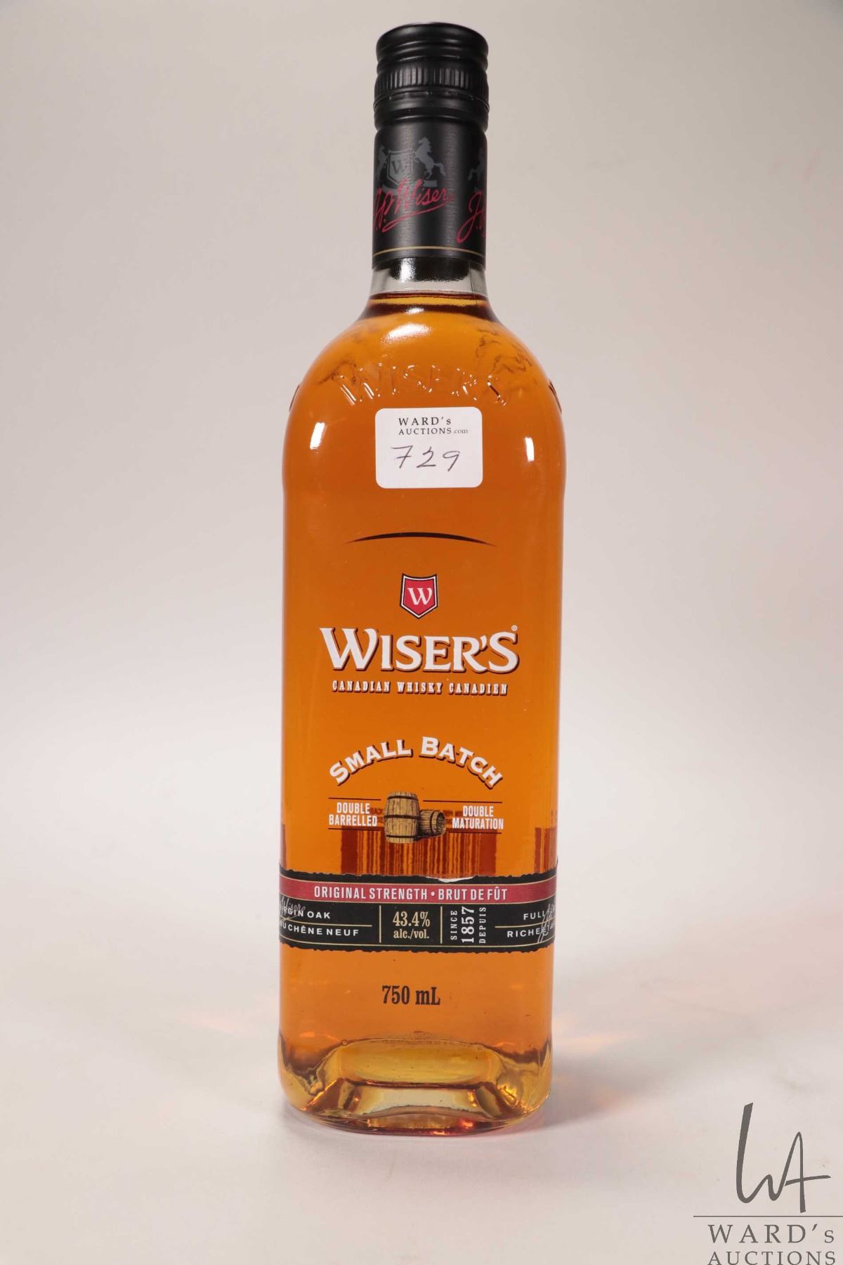 Wiser's/ Small Batch/ Canadian Whisky/ 750ml/ ABV 43.5% Note: Alcohol ...