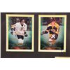 Image 3 : Framed Boston Bruins hockey card collage, overall dimensions including frame 19" X 23" and a Boston