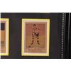 Image 10 : Framed selection of ten 1950-51 Boston Bruins collector trading cards, overall dimensions including
