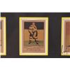 Image 8 : Framed selection of ten 1950-51 Boston Bruins collector trading cards, overall dimensions including