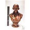 Image 2 : Bronze coloured plaster bust on a distinguished gentleman, 21" in height