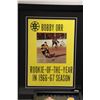 Image 2 : Four framed Bobby Orr hockey collectibles including replica magazine cover, photos etc. ranging from