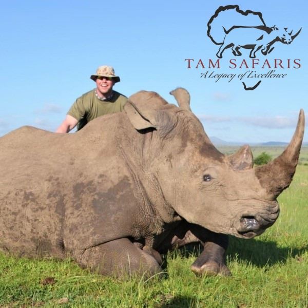 South Africa Rhino Dart Safari for One Hunter and One Observer