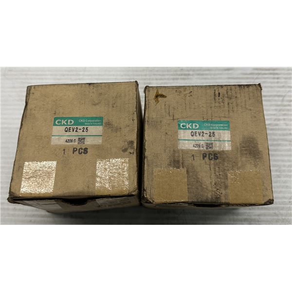 (2) CKD #QEV2-25 Rapid Exhaust Valves
