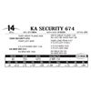 Image 1 : KA Security 674