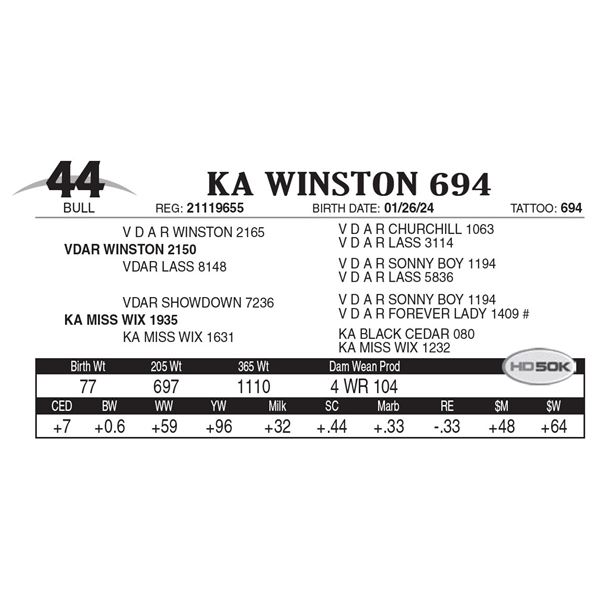 KA Winston 694