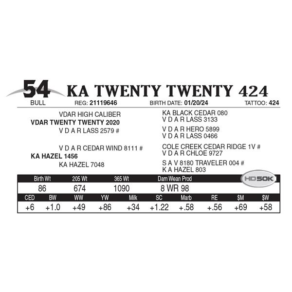 KA Twenty Twenty 424