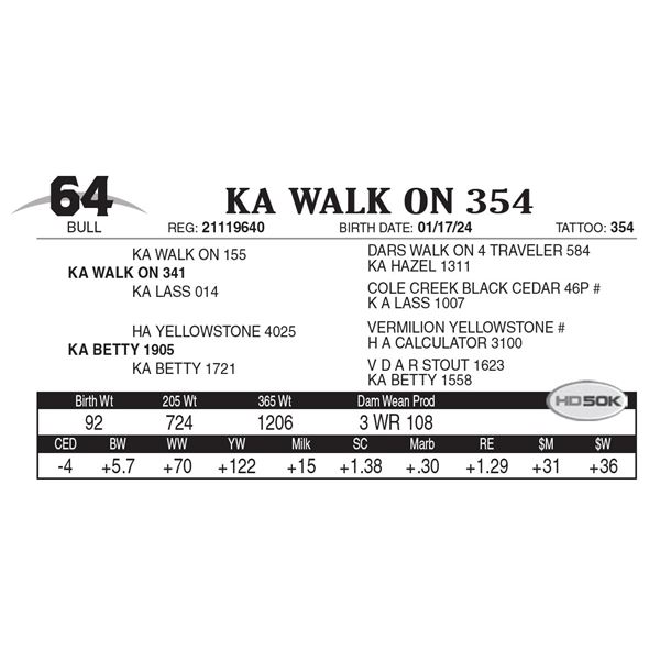KA Walk On 354