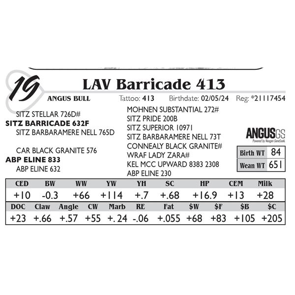 LAV Barricade 413