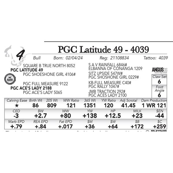 PGC Latitude 49 - 4039