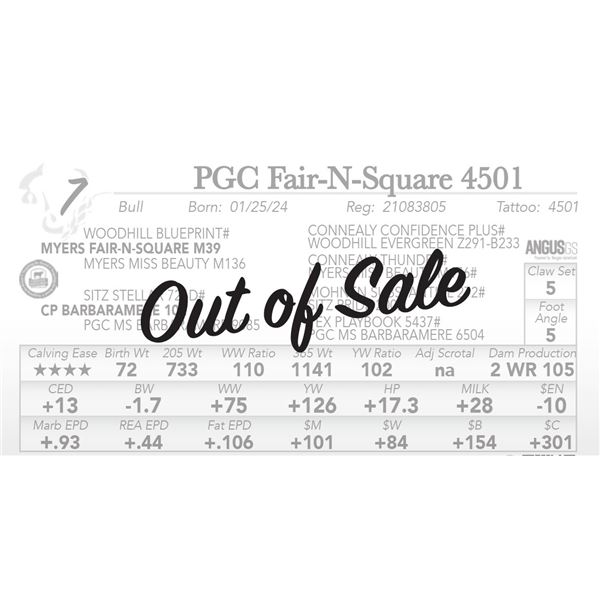 OUT OF SALE