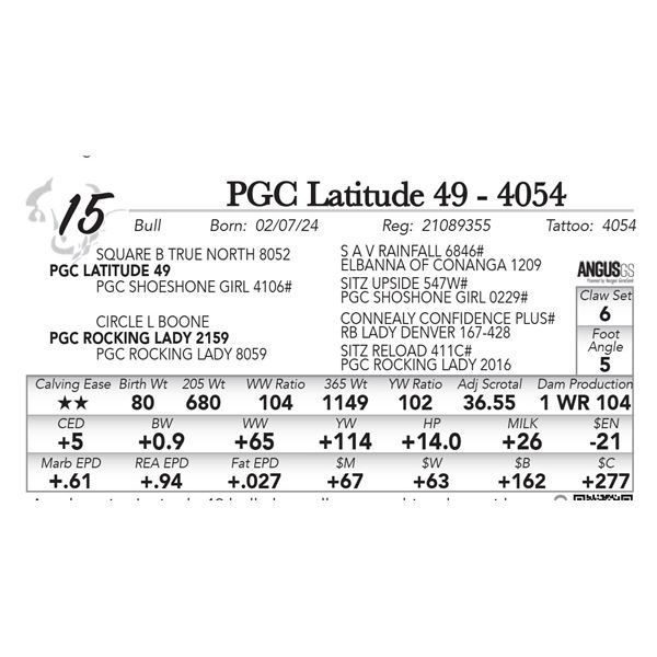 PGC Latitude 49 - 4054