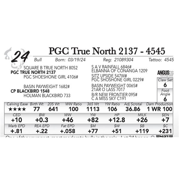 PGC True North 2137 - 4545