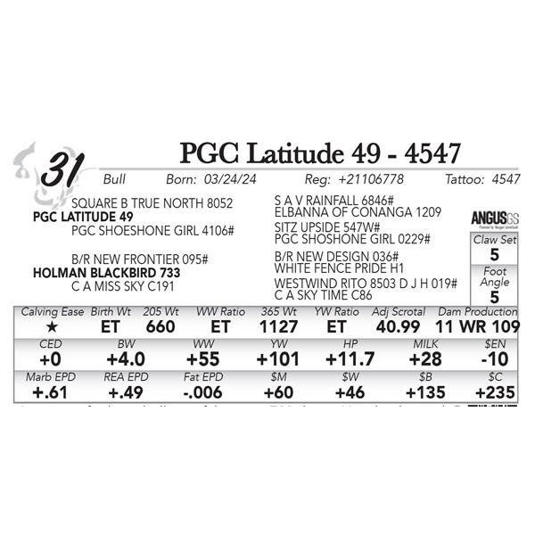 PGC Latitude 49 - 4547