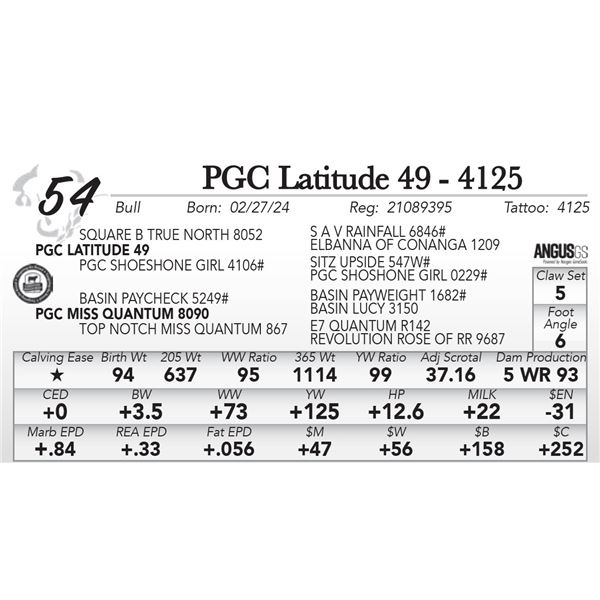 PGC Latitude 49 - 4125