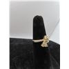 Image 2 : 14K YG Diamond Ring w/18 Round Cut Diamonds Prong Set 2.5g - Replacement