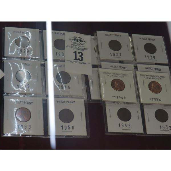 Wheat Pennies 20's/40's/50's (22)