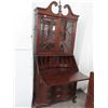 Image 1 : Cherry Glass Door Provincial Claw Foot Drop Down Desk