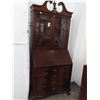 Image 2 : Cherry Glass Door Provincial Claw Foot Drop Down Desk