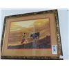 Image 1 : Framed Bull Fight Wall Art