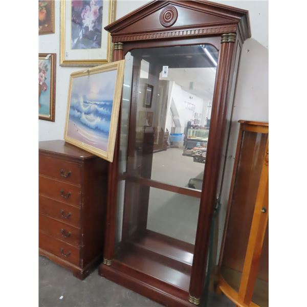Mahogany Full Vision Curio