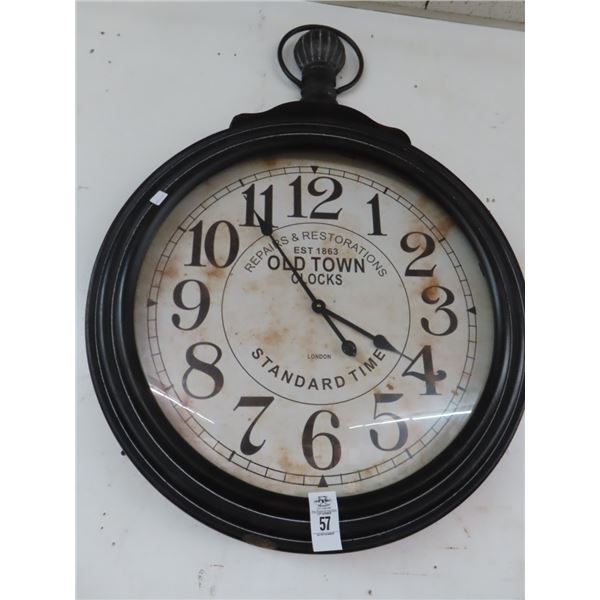 Old Town Pocket Wall Style Large Wall Clock