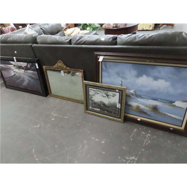 Asst. Framed Wall Art and Mirror - 4 - No Shipping