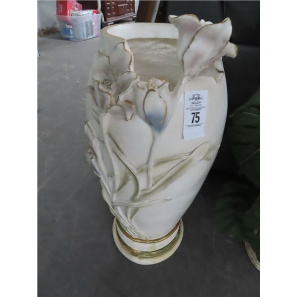 Large Ornate Floral Vase