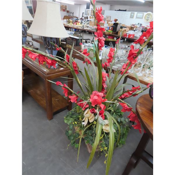 Large Potted Silk Floral