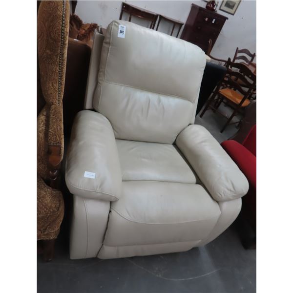 Bone Leather Recliner