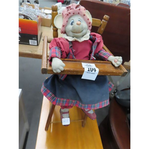 Mouse Doll w/High Chair