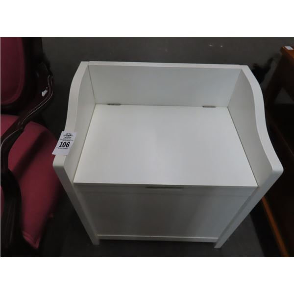 White Storage Bin - Pair