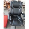 Image 1 : Black Leather Secretarial Armchair
