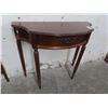 Image 2 : Mahogany Half Moon Hall Table