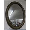 Image 1 : Green Framed Oval Mirror - No Shipping