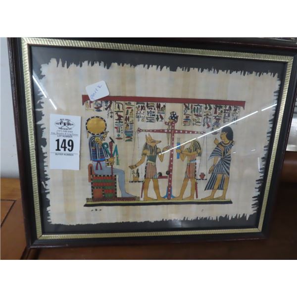 Framed Egyptian Wall Art on Papyris Paper