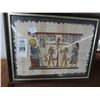 Image 1 : Framed Egyptian Wall Art on Papyris Paper