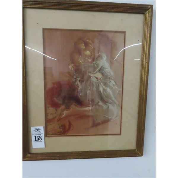 Framed Portrait of Woman - 15  X  18