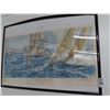 Image 1 : Stars/Stripes Framed Artist Signed Sailing Wall Poster