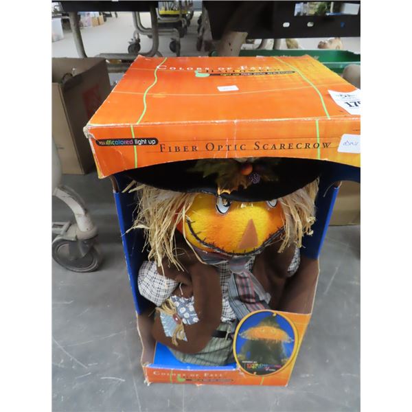 Fiber Optic Halloween Scarecrow In Box