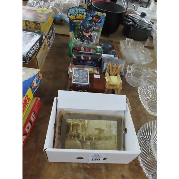 Vintage Photos, Die Cast, Magnifier, Playing Cards, More
