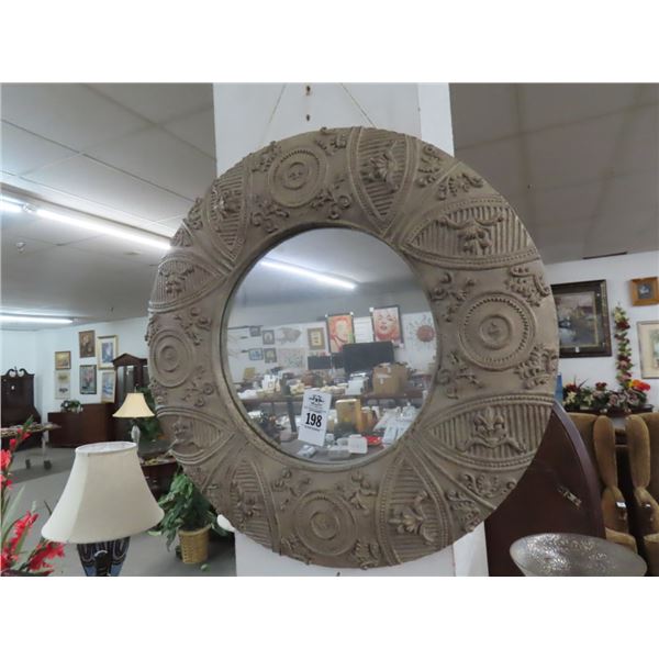 Ornate Round Mirror - No Shipping