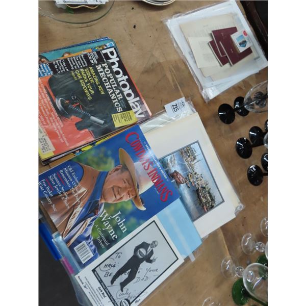Asst. Collector Comics, Magazines, Unframed Wall Art, Autographed Photo, More