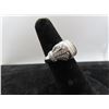 Image 3 : 18K WG Diamond Ring w/42 Round Cut Diamonds and 24 Square Cut Diamonds Beads