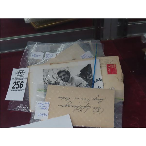 Vintage Photos Some Autographed Omar Sharif, James Nancy, Father Flanagan Others