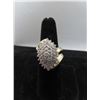 Image 1 : 10K YG Diamond Ring w/51 Round Cut Diamonds Prong Set 10.1g - Replacement